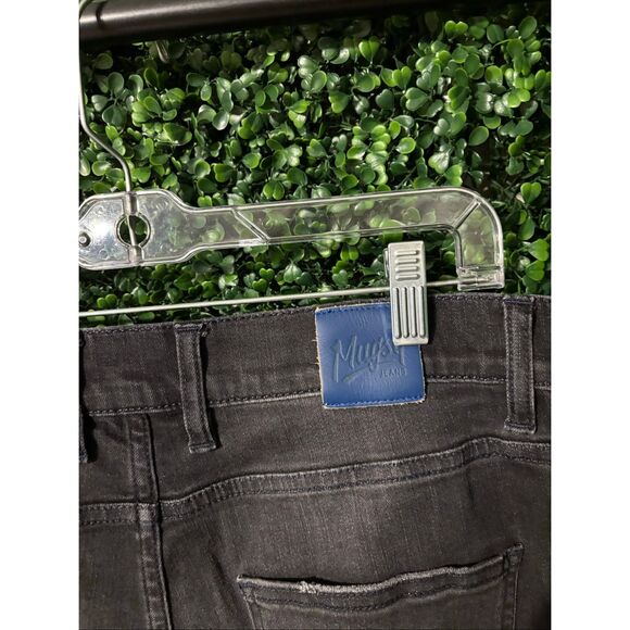 Mugsy Mens Mags Jeans 34x32 Faded Black Stretch Denim Pants - Picture 6 of 6